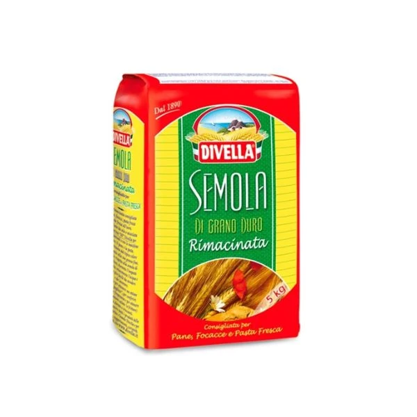 Durumvetemjöl Semola Finsiktat PS 5 kg 229748 by DIVELLA color Svart