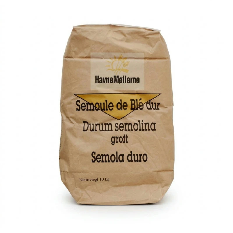 Durummjöl Semolina Grov Säck 10 kg 268433 by HAVNEMØL color Svart