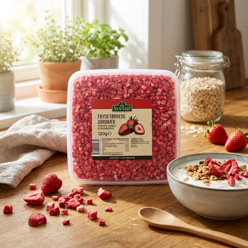 Jordgubbar Frystorkade BT 120 g 263400 by SVANSØ color Svart