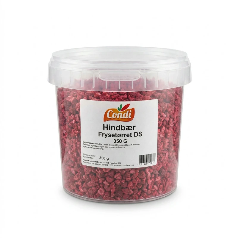 Frystorkade hallon burk 350 g 329932 by Condi color Svart