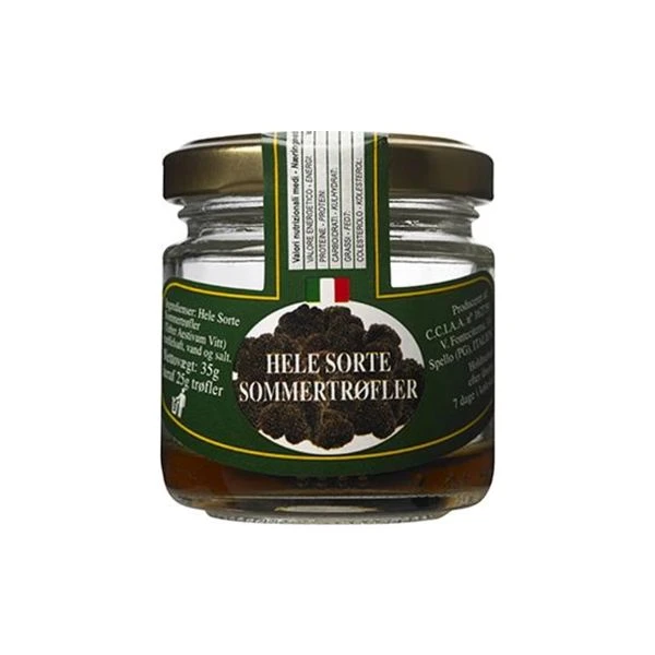 Hela svarta tryfflar 100 g 64443 by Karema color Svart