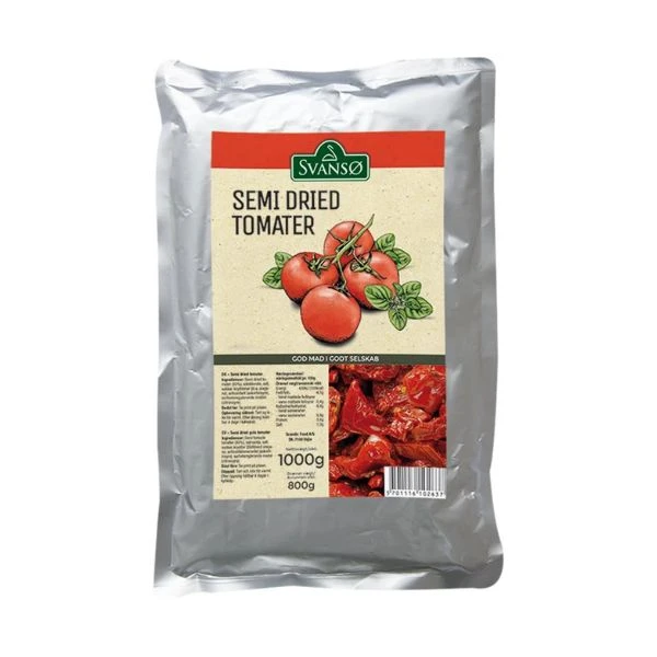 Tomater SemiDried Röd PS 1 kg 205017 by SVANSØ color Svart