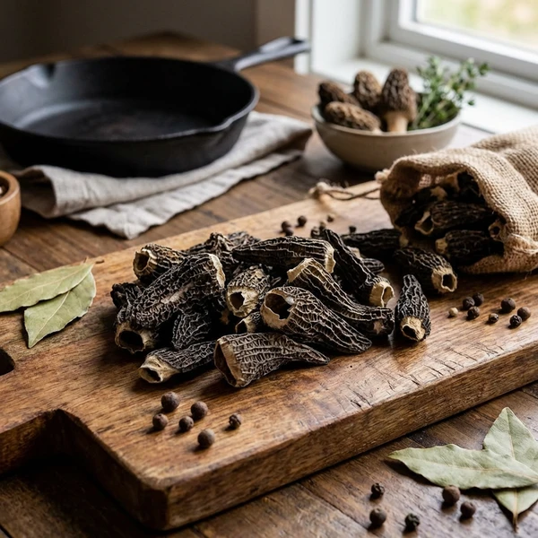 Svamp Morklor u/Fot Torkad PS 200 G 296037 by GOURMETE color Svart