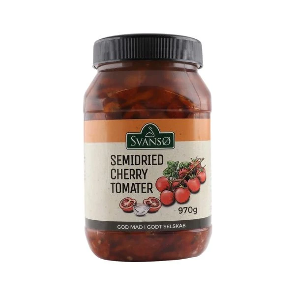Tomater Cherry SemiDried BT 970 G 276651 by SVANSØ color Svart