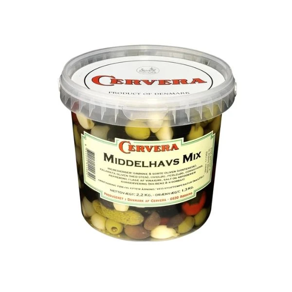 Olivmix Medelhav SP 2 KG 32884 by CERVERA color Svart