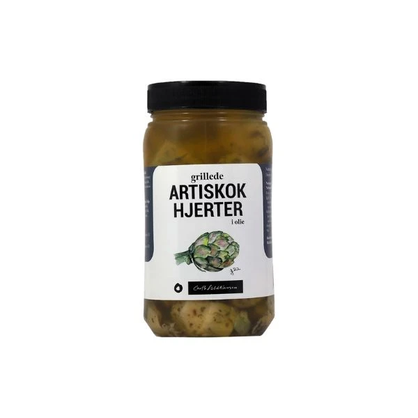 Grillade Kronärtskockshjärtan Hela BT 1,1 kg 200393 by FELDTHUS color Svart