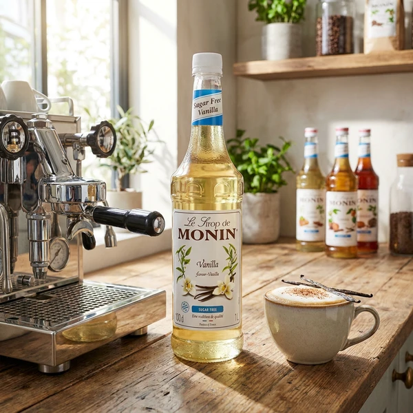 Monin Sirap Vanilj, Sockerfri (PET) 100 61336 by MONIN color Svart