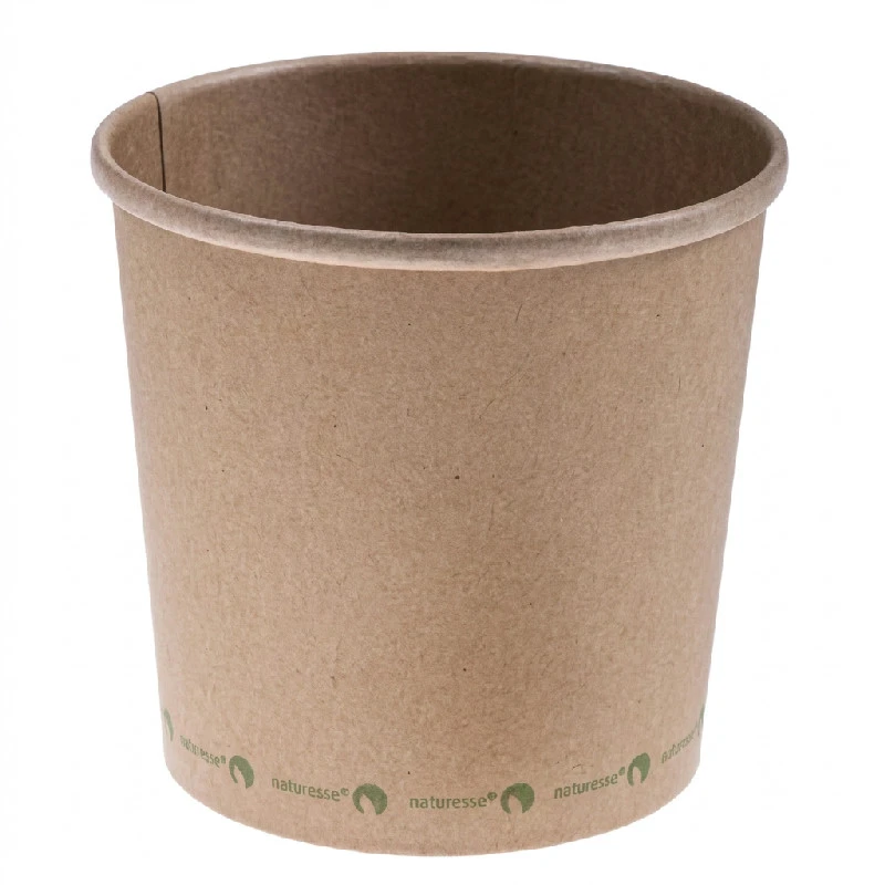 Soppbägare i papp 950 ml Ø118 Biologiskt nedbrytbar 25 st 117221 by Multiline color Bruin