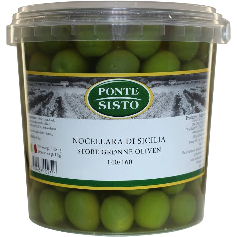 Oliver Nocellara Di Sicilia gröna Ponte Sisto 1,67 kg 251767 by Ponte Sisto color Svart
