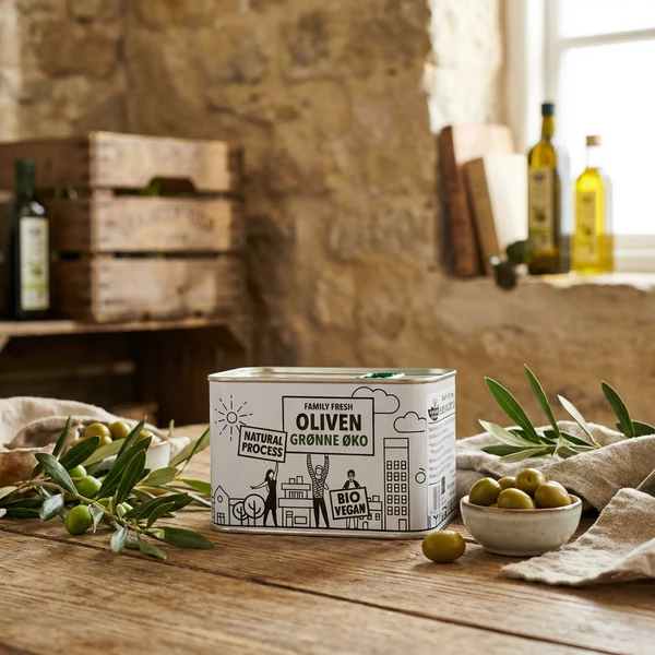 Gröna Oliver Eko 800 g 350142 by Family Fresh color Svart