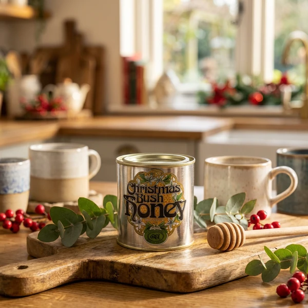 Honung Christmas Bush 350 g 296401 by Tasmania color Svart