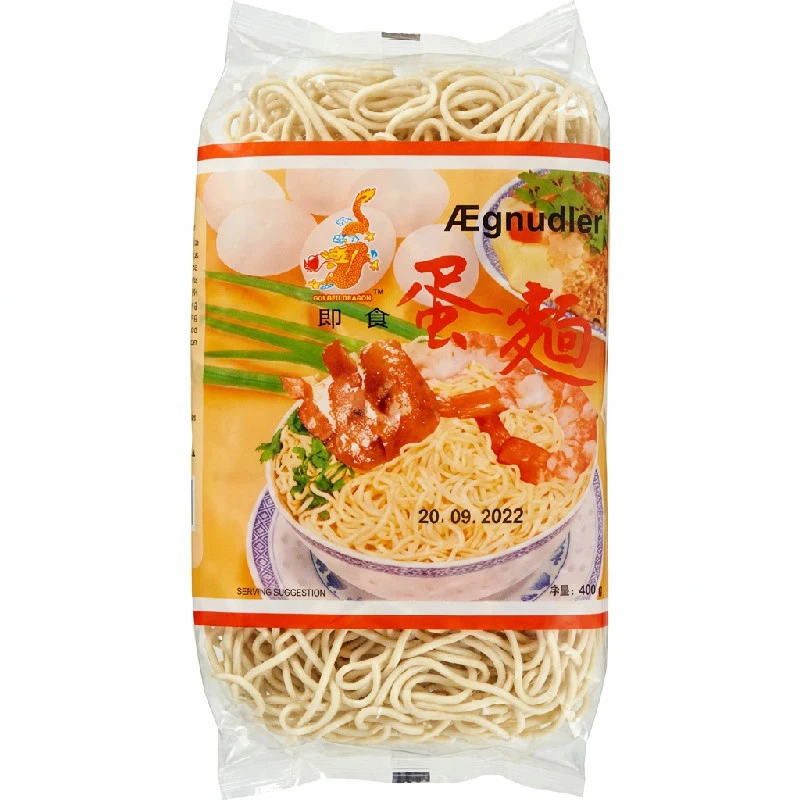 Instant äggnudlar 400 g 261695 by Golden Dragon color Svart
