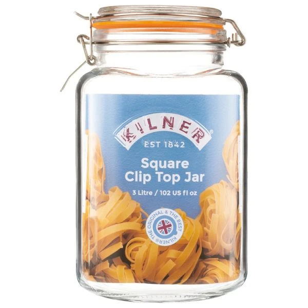 Konserveringsburk Clip Kilner® 3 liter Ø14x23 cm KI25079 by Kilner color Svart