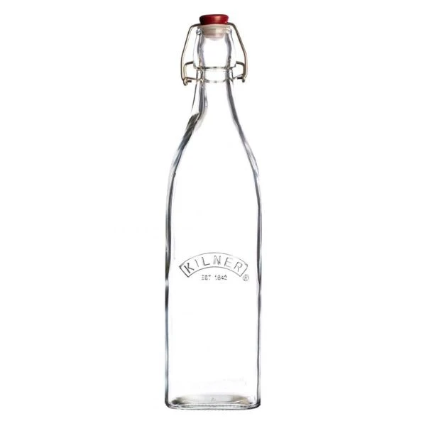 Flaska med bygelkork Kilner® 1 liter KI25472 by Kilner color Svart