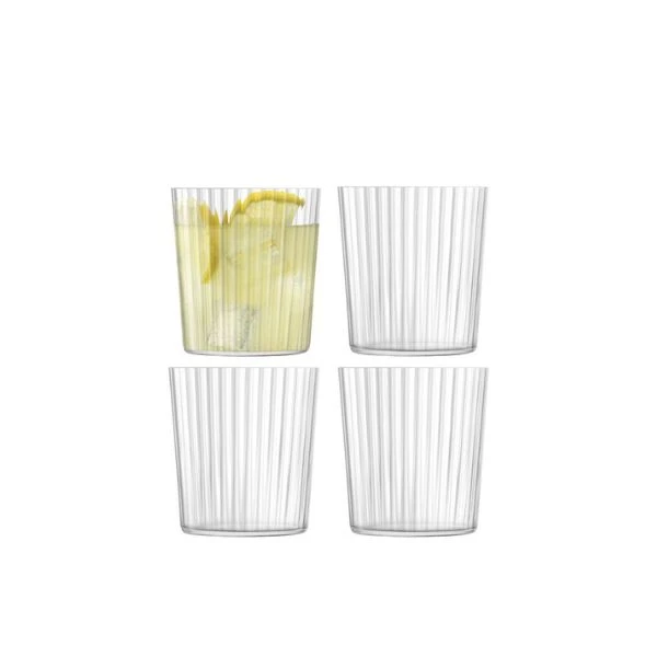Dricksglas Gio Line 4-pack LSA 390ml, 9x8,4x8,4cm LGI22 by LSA INTERNATIONAL color Helder