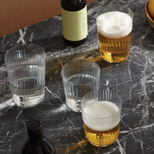 Dricksglas Gio Line Set 4 LSA 560ml, 12x9x9cm LGI23 by LSA INTERNATIONAL color Svart