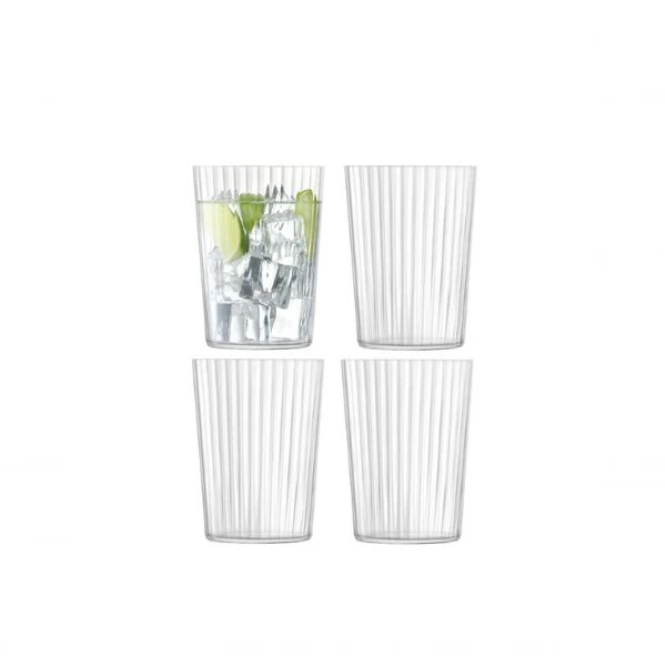 Dricksglas Gio Line Set 4 LSA 560ml, 12x9x9cm LGI23 by LSA INTERNATIONAL color Svart