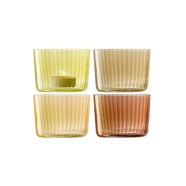 Ljuslyktor Gems Bärnsten Set 4 LSA 6,10x8x8cm LGM07 by LSA INTERNATIONAL color Svart