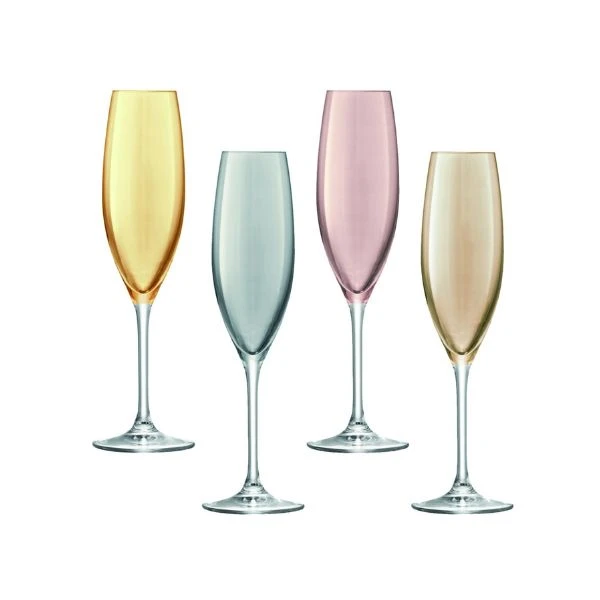 Champagneglas Metallics Prickiga LSA 225ml LPZ10 by LSA INTERNATIONAL color Svart