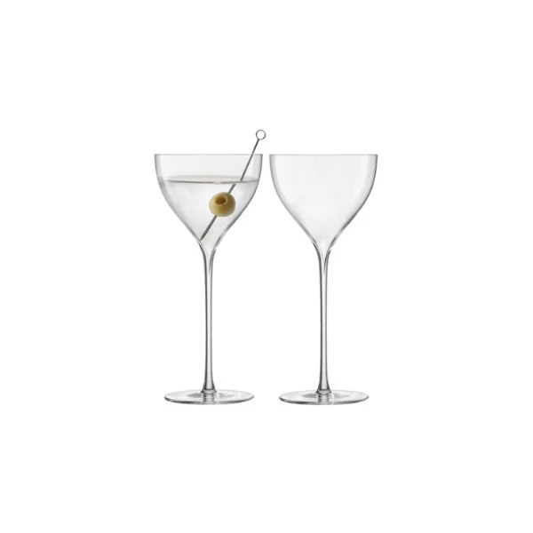 Cocktailglas Nick & Nora Savoy 2-pack LSA 210ml LSA37 by LSA INTERNATIONAL color Svart