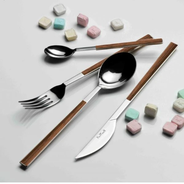 Bestickset 24 delar Sushi Queen Mahogany Pintinox 471301 by PINTINOX color Svart
