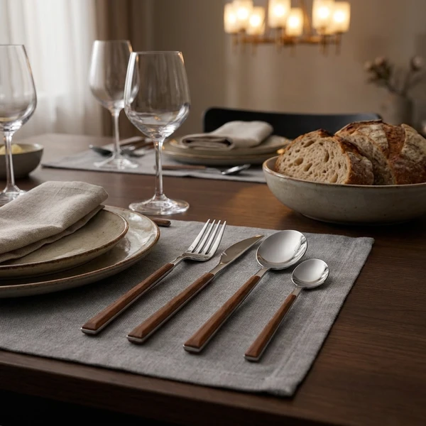 Bestickset 24 delar Sushi Queen Mahogany Pintinox 471301 by PINTINOX color Svart
