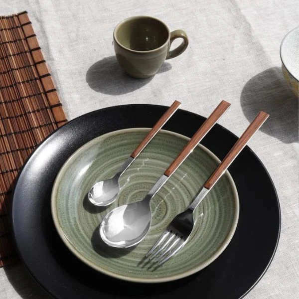 Bestickset 24 delar Sushi Queen Mahogany Pintinox 471301 by PINTINOX color Svart
