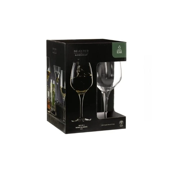 Vinglas Mystique 4-pack Ravenhead® 42 cl KR41424 by RAVENHEAD color Svart