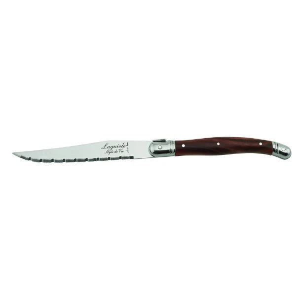 Grillknivar Laguiole Mörkt Trä SET 6 SdV 530100 by STYLE DE VIE color Svart
