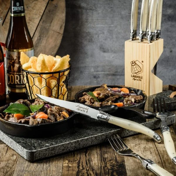 Grillknivar Laguiole Perle Set 6 SdV 530101 by STYLE DE VIE color Svart