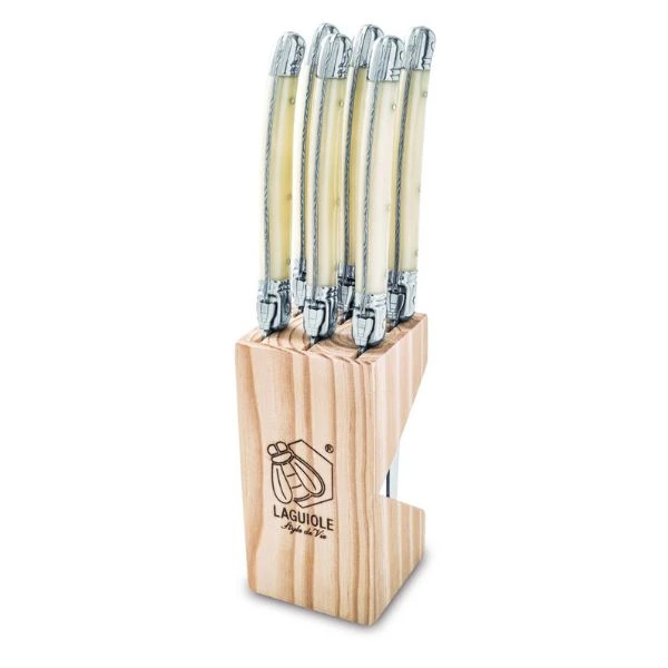 Grillknivar Laguiole Perle Set 6 SdV 530101 by STYLE DE VIE color Svart