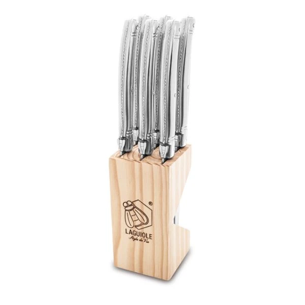 Grillknivar Laguiole Rostfritt Stål Set 6 SdV 530104 by STYLE DE VIE color Svart