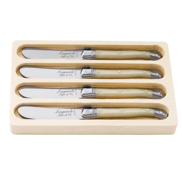 Smörkniv Laguiole Pärla SET 4 SdV 530113 by STYLE DE VIE color Svart