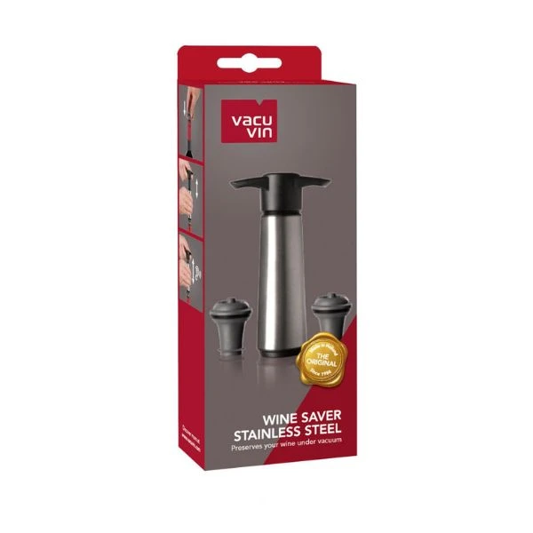 Vin saver SS Vacuvin 3-pack V06492606 by VACUVIN color Svart