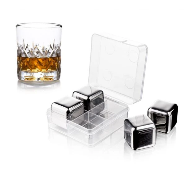 Whiskystenar set/4 Vacuvin® V18603606 by VACUVIN color Svart