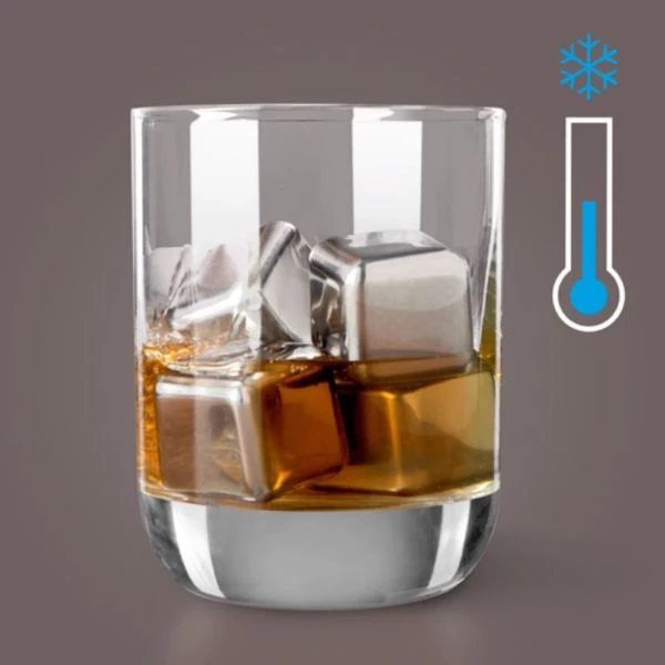 Whiskystenar set/4 Vacuvin® V18603606 by VACUVIN color Svart