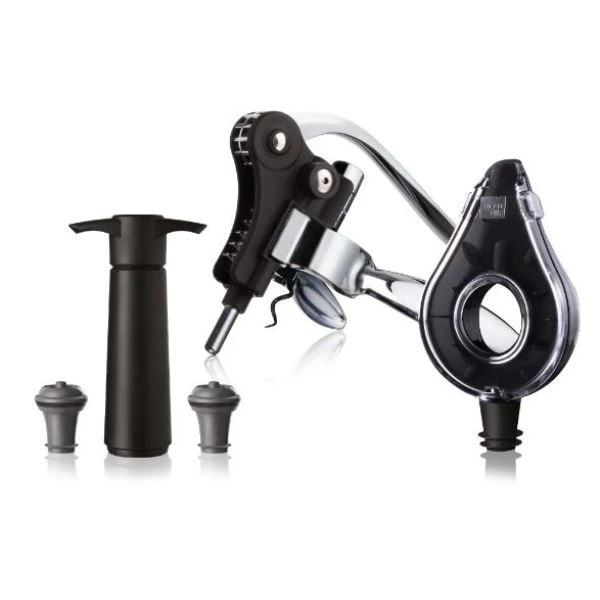 Vinset/5 Air Deluxe Vacuvin® V3890760 by VACUVIN color Svart