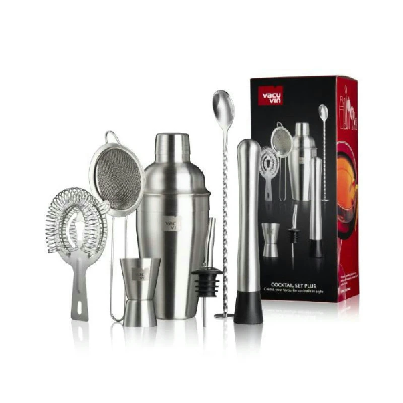 Cocktailset Plus Vacuvin® - 7 delar V7889361 by VACUVIN color Svart