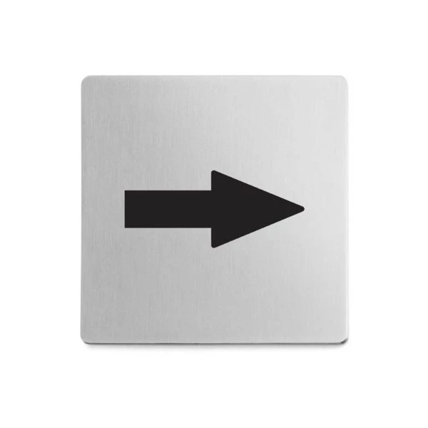 Informationsskylt INDICI PIL ZACK® 8x8 cm 850716 by ZACK color Svart