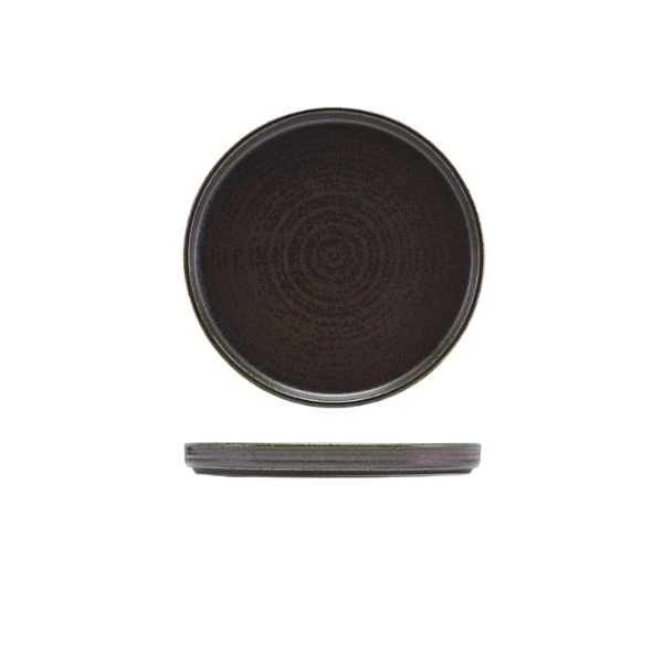 Cinder Svart Presentationstallrik låg 21 cm - Terra LP-PBK21 by Genware color Svart
