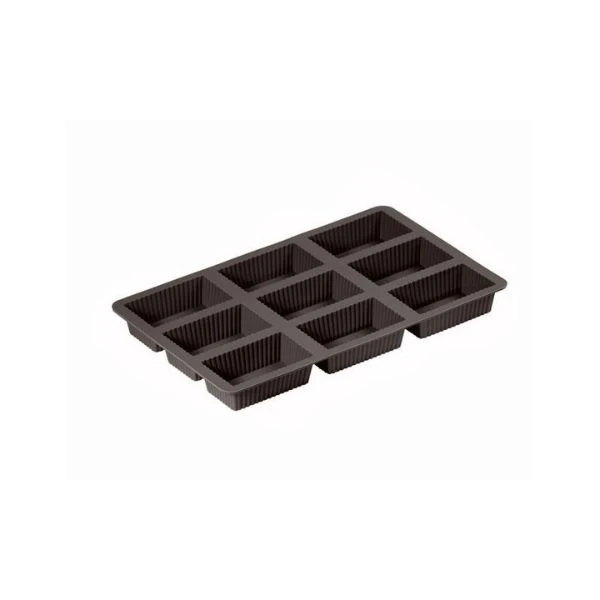 Lurch Silikonform Brownie, 9 st LU85021 by LURch color Svart