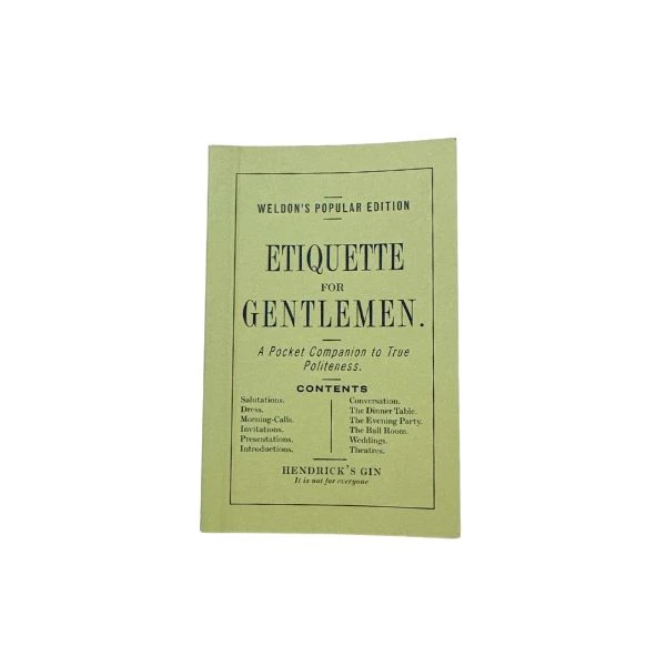 Hendrick's "Etiquette For Gentlemen" Merchandise9 by HENDRICKS color Svart