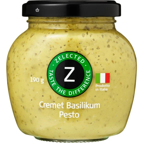 Krämig Basilikapesto 190g Zelected 10614 by Zelected color Svart