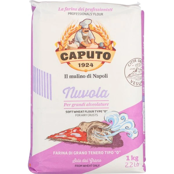 Caputo Nuvola Pizzamjöl 1 kg 11384 by Caputo color Svart