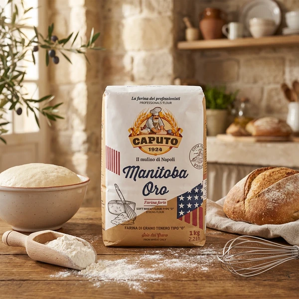 Caputo Farina Tipo 0 Manitoba Oro 1 kg 11391 by Caputo color Svart