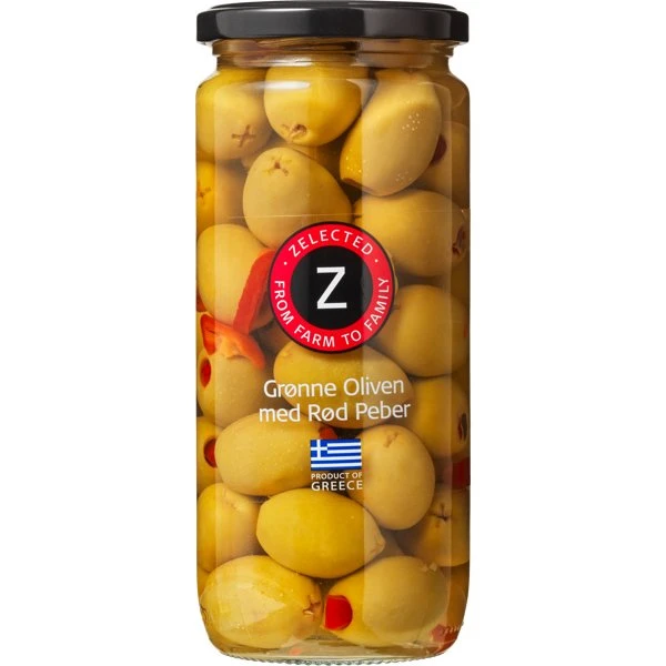 Zelected Oliver med Peppar 510g 10179 by Zelected color Svart