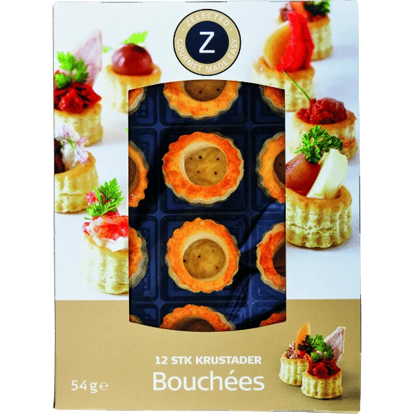 Zelected Bouchées Krustader 12 st 10426 by Zelected color Svart