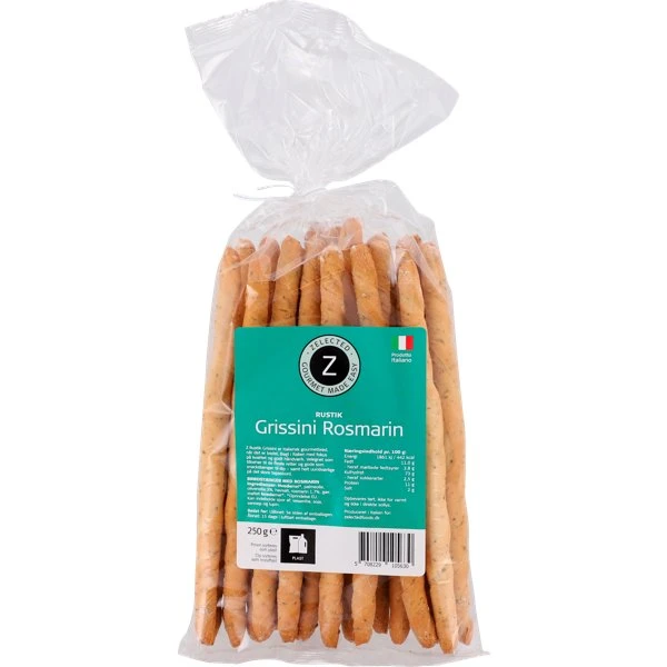 Zelected Rustik Grissini Rosmarin 250g 10563 by Zelected color Svart
