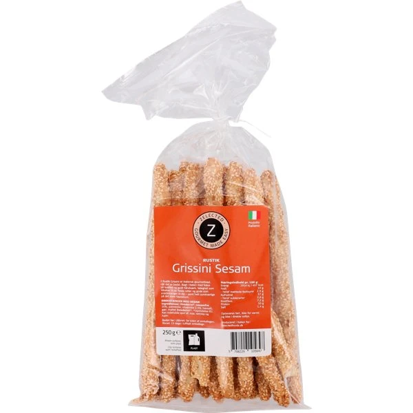 Zelected Rustika Grissini Sesam 250g 10564 by Zelected color Svart