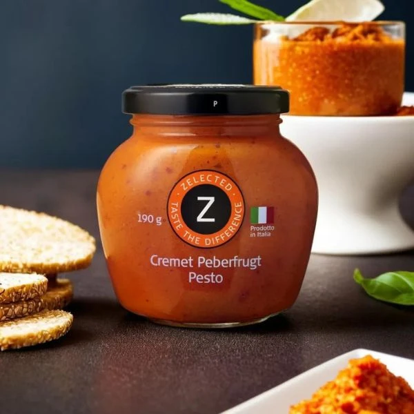 Krämig Paprikapesto 190g Zelected 10612 by Zelected color Svart